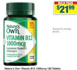 My Chemist Nature's Own Vitamin B12 120 Tablets offer