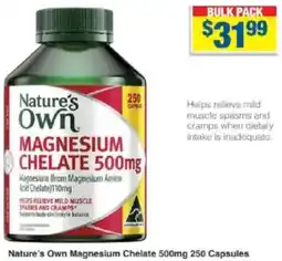 My Chemist Nature's Own Magnesium Chelate 250 Capsules offer