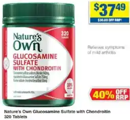 My Chemist Nature's Own Glucosamine Sulfate with Chondroitin 320 Tablets offer
