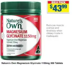 My Chemist Nature's Own Magnesium Glycinate 300 Tablets offer