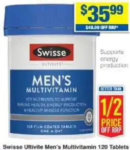 My Chemist Swisse Ultivite Men's Multivitamin 120 Tablets offer