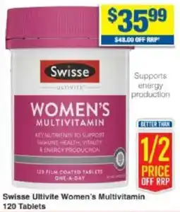My Chemist Swisse Ultivite Women's Multivitamin 120 Tablets offer