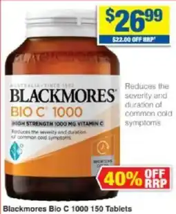 My Chemist Blackmores Bio C 1000 offer