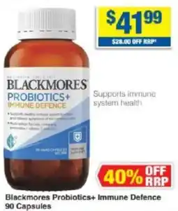 My Chemist Blackmores Probiotics+ Immune Defence offer