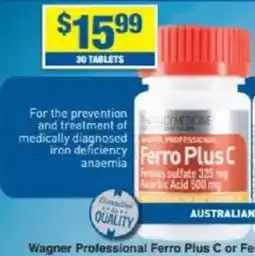 My Chemist WAGNER YOUR DAILY IRON INTAKE offer
