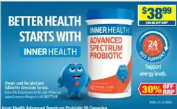 My Chemist Inner Health Advanced Spectrum Probiotic offer