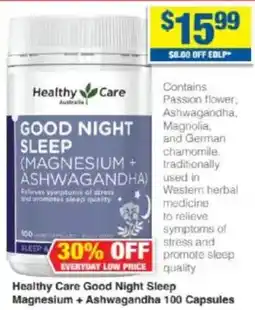 My Chemist Healthy care good night sleep (magnesium + ashwagandha) offer