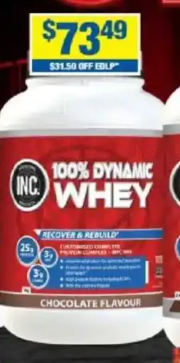 My Chemist Inc. 100% dynamic whey offer