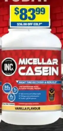 My Chemist Inc micellar casein offer