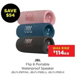 Bing Lee Jbl flip 6 portable waterproof speaker offer