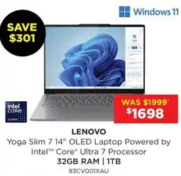 Bing Lee Yoga Slim 7 14" OLED Laptop Powered by Core® Ultra 7 Processor offer