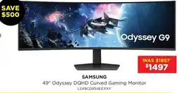 Bing Lee 49" Odyssey DQHD Curved Gaming Monitor LS49CG954EEXXY offer