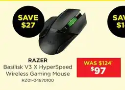 Bing Lee RAZER Basilisk V3 X HyperSpeed Wireless Gaming Mouse offer