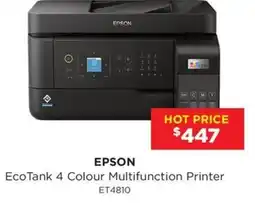 Bing Lee EcoTank 4 Colour Multifunction Printer offer