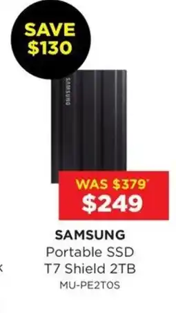Bing Lee Portable SSD T7 Shield 2TB MU-PE2TOS offer