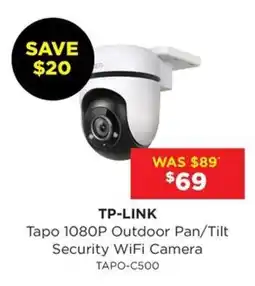 Bing Lee Tapo 1080P Outdoor Pan/Tilt Security WiFi Camera offer