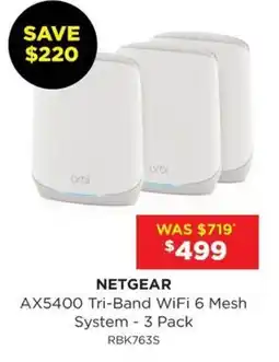Bing Lee AX5400 Tri-Band WiFi 6 Mesh System - 3 Pack offer
