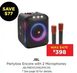 Bing Lee Partybox Encore with 2 Microphones offer