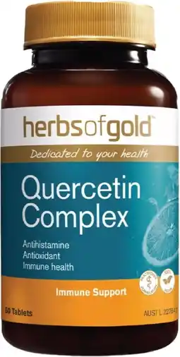 healthylife Herbs of Gold Quercetin Complex 60 Tablets offer