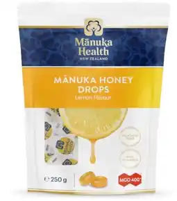 healthylife Manuka Health MGO 400+ Manuka Honey Drops Lemon 250g offer