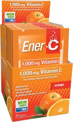 healthylife Ener-C 1000mg Vitamin C Orange Flavour 12 Sachets offer