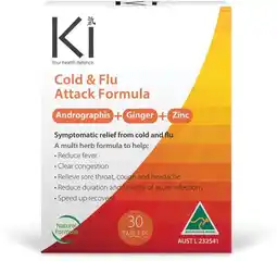 healthylife Ki Health Defence Cold & Flu Attack Formula 30 Tablets offer