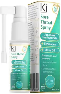 healthylife Ki Health Defence Sore Throat Spray 20ml offer