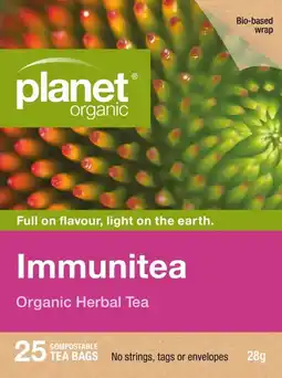 healthylife Planet Organic Immuntea 25 Tea Bags offer