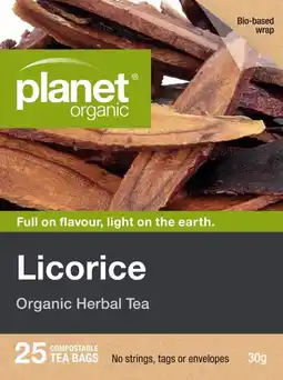 healthylife Planet Organic Licorice Tea 25 Tea Bags offer