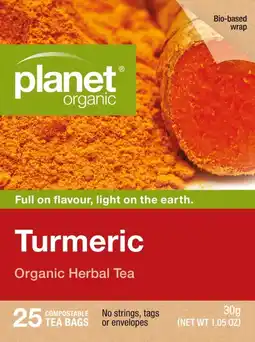 healthylife Planet Organic Turmeric Tea 25 Tea Bags offer
