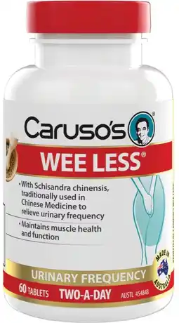 healthylife Caruso’s Natural Health Wee Less 60 Tablets offer
