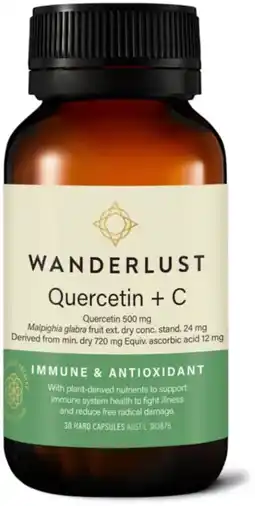 healthylife Wanderlust Quercetin + C 30 Capsules offer