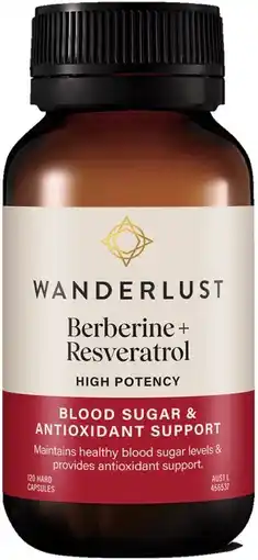healthylife Wanderlust Berberine + Resveratrol 120 Capsules offer