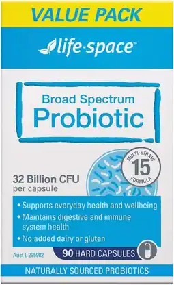 healthylife Life-Space Broad Spectrum Probiotic 90 Capsules offer