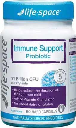 healthylife Life-Space Immune Support Probiotic 60 Capsules offer