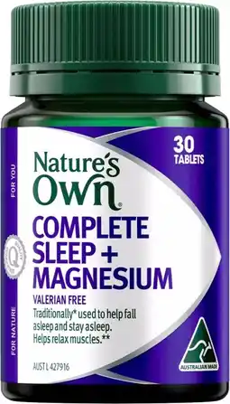healthylife Nature's Own Complete Sleep + Magnesium 30 Tablets offer