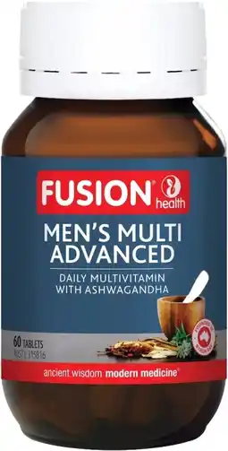 healthylife Fusion Health Mens Multi Advanced 60 Tablets offer