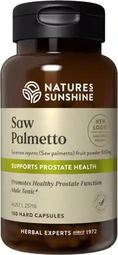 healthylife Nature's Sunshine Saw Palmetto 550mg 100 Capsules offer