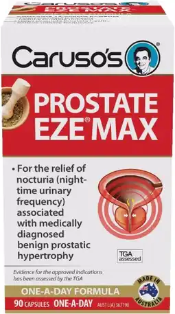 healthylife Caruso’s Natural Health Prostate EZE Max 90 Capsules offer