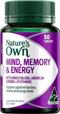 healthylife Nature's Own Focus & Perform 40 Tablets offer