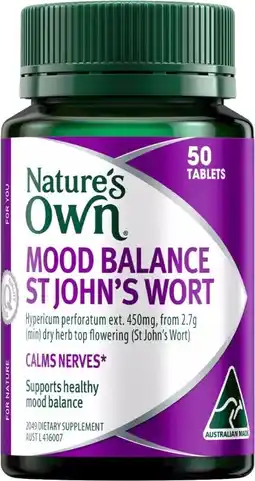 healthylife Nature's Own Mood Balance St John's Wort 50 Tablets offer