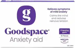 healthylife Goodspace Anxiety Aid Chewing Gum 10 Pieces offer