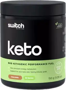 healthylife Switch Nutrition Ketogenic Performance Fuel Chocolate 150g offer
