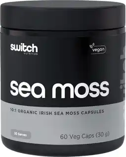 healthylife Switch Nutrition 10:1 Organic Irish Sea Moss 60 Capsules offer
