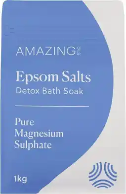 healthylife Amazing Oils Epsom Salts Detox Bath Soak 1kg offer