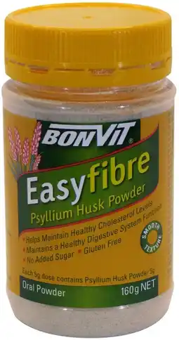 healthylife Bonvit Easyfibre Psyllium Husk Powder 160g offer