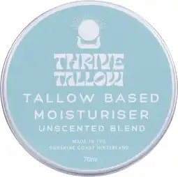 healthylife Thrive Tallow Tallow Based Moisturiser Unscented 70ml offer