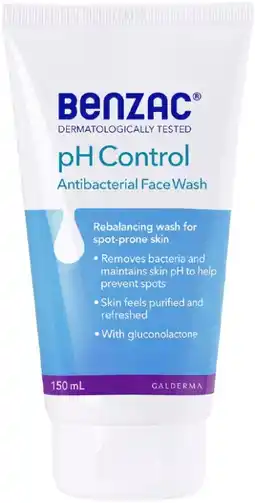 healthylife Benzac pH Control Antibacterial Face Wash 150ml offer