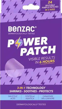 healthylife Benzac 3-in-1 Power Patches 24 Pack offer