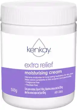 healthylife Kenkay Extra Relief Moisturising Cream Jar 500g offer